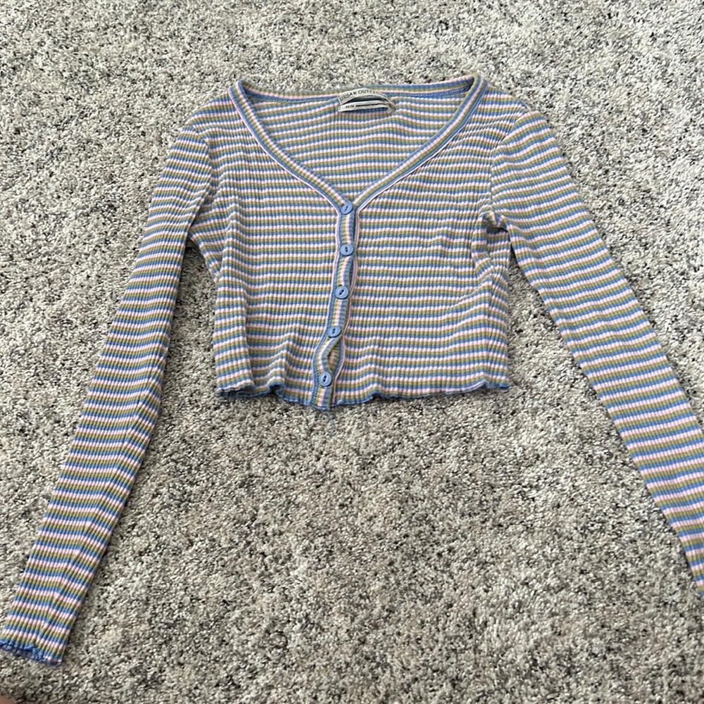 Urban Outfitters stripped button top